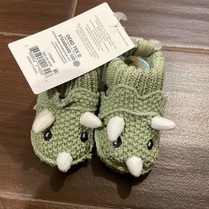 Newborn dinosaur booties